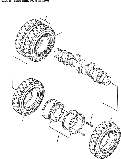 TIRE (7.50-15-12PR (U)) 3ED-27-41120 KOMATSU
