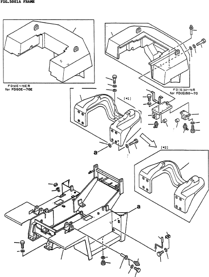 FRAME, SUB 3ED-41-45113 KOMATSU