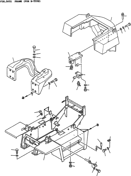 FRAME, SUB 3ED-41-45211 KOMATSU