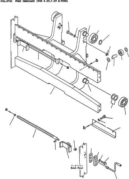 FORK CARRIAGE 3ED-71-42312 KOMATSU