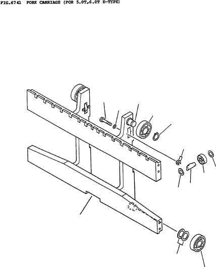 FORK CARRIAGE 3ED-71-41112 KOMATSU