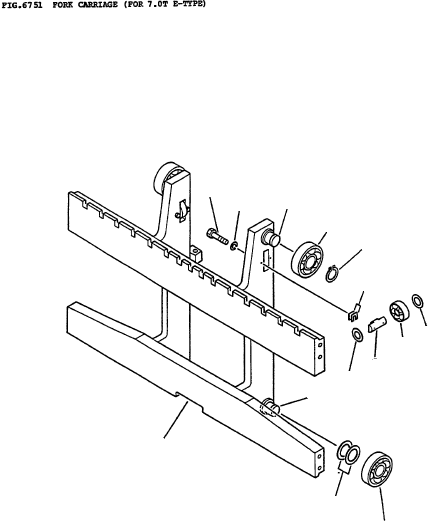 FORK CARRIAGE 3ED-71-41311 KOMATSU