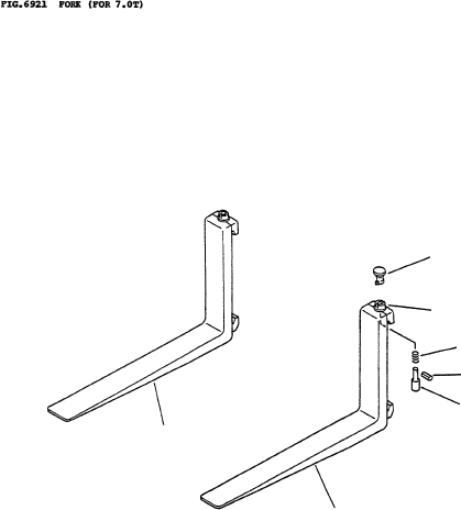 FORK ASSY (L=1820MM) 37D-791-0471 KOMATSU