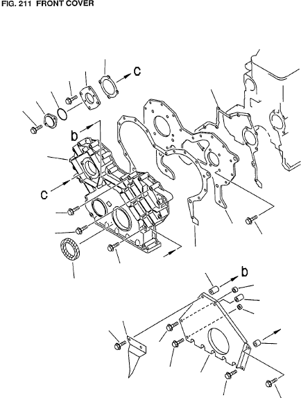 Передняя пластина 6136-21-3140 KOMATSU