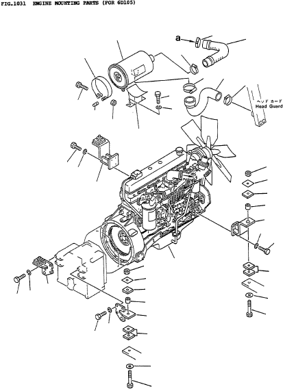 ENGINE ASSY (JAPAN SPEC) 3FD-02-13110 KOMATSU