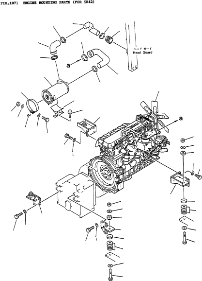 ENGINE ASSY 3FD-01-11110 KOMATSU