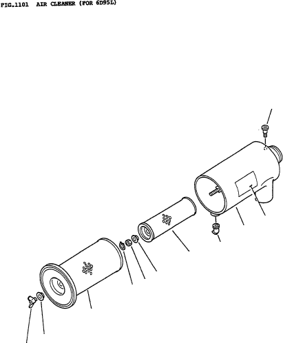 ELEMENT ASSY, OUTER (USA SPEC) 600-181-1310 KOMATSU