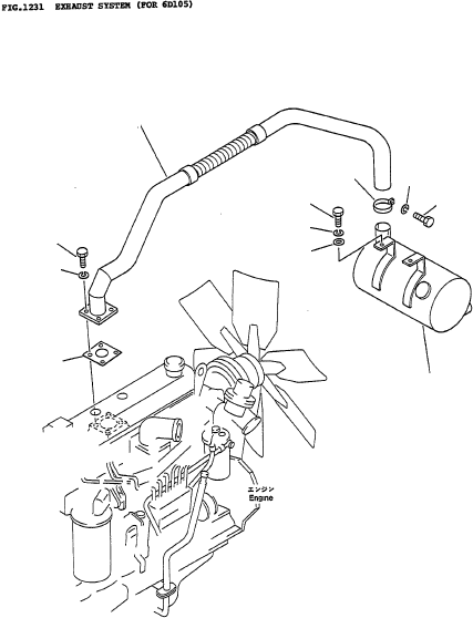Глушитель 3FD-03-11810 KOMATSU