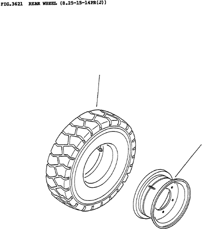 TIRE (8.25-15-14PR (J)) 3EC-27-18330 KOMATSU