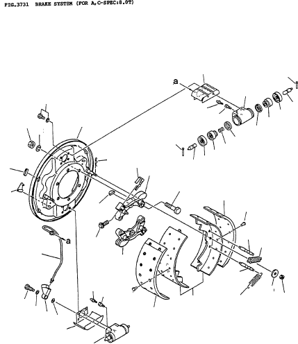 BRAKE ASSY (R.H.) 3ED-30-43501 KOMATSU