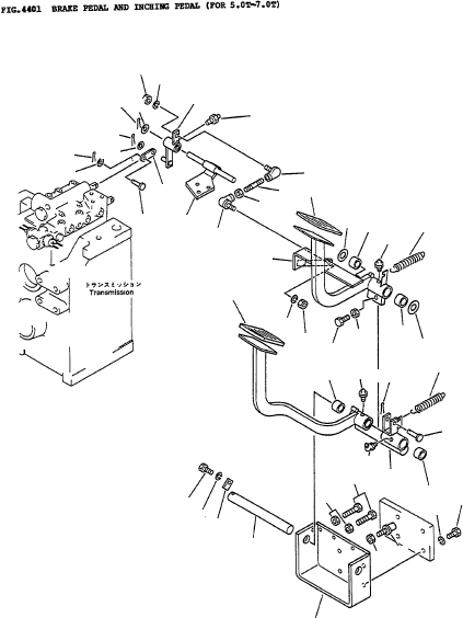 PEDAL, BRAKE 3FD-36-11110 KOMATSU