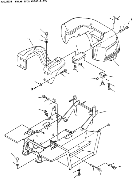 SUB FRAME 3FD-41-18510 KOMATSU