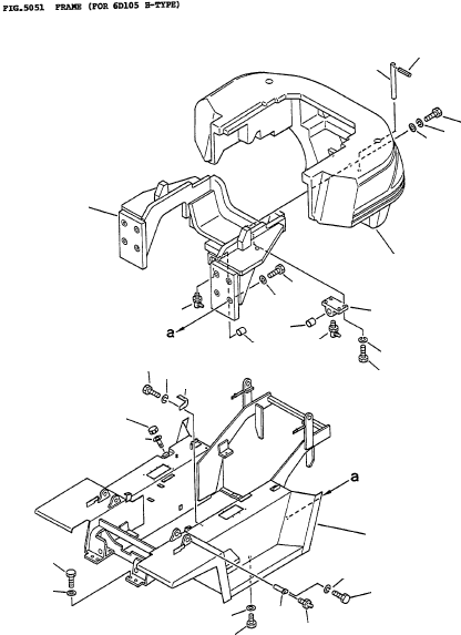 SUB FRAME 3FD-41-18110 KOMATSU