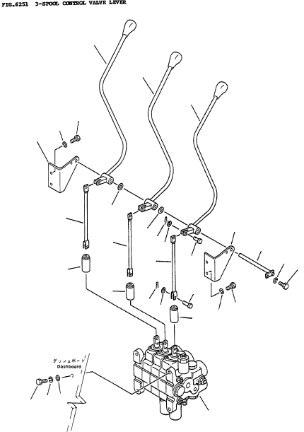LEVER (ATTACHMENT) 3EB-61-12230 KOMATSU