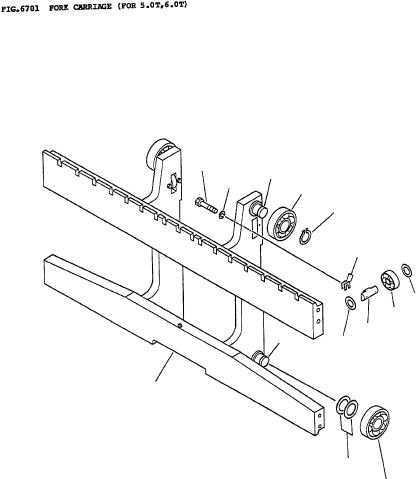 FORK CARRIAGE 3FD-71-11110 KOMATSU