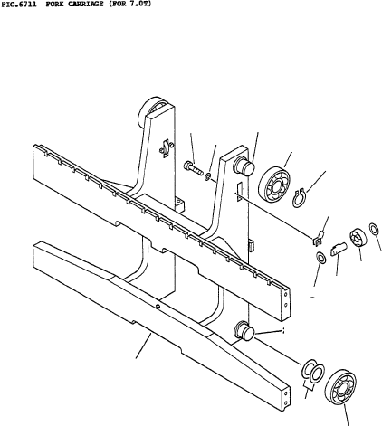 FORK CARRIAGE 3FD-71-11310 KOMATSU