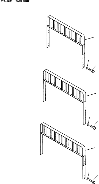 BACK REST (FD (G) 50~70) 3FD-71-12110 KOMATSU