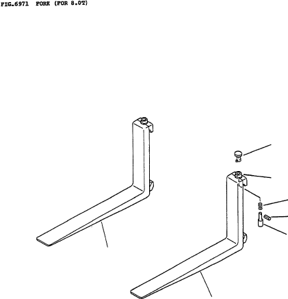 FORK ASSY (L=2120MM) 37D-791-0570 KOMATSU