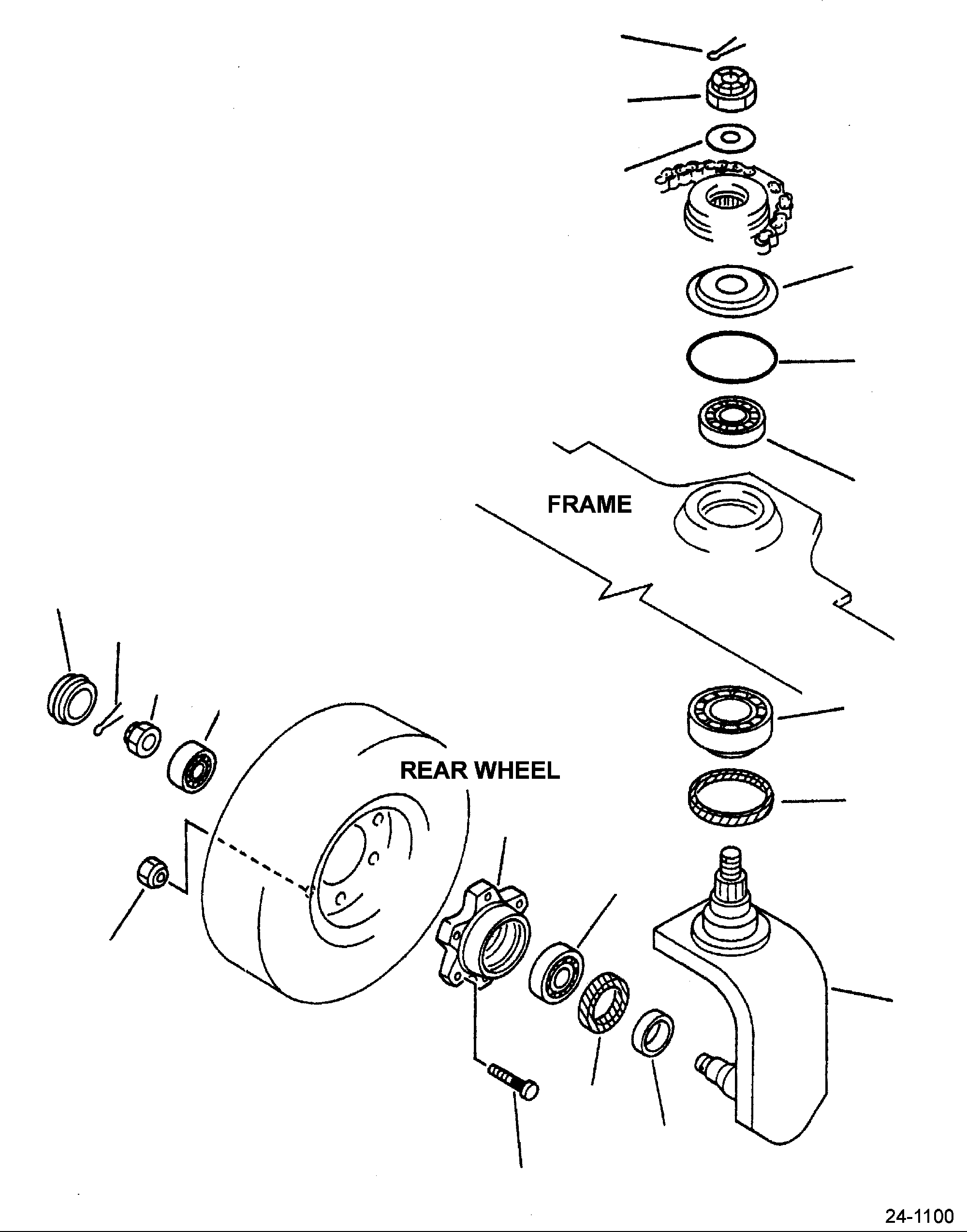 AXLE, STEERING 3BA-24-31112 KOMATSU