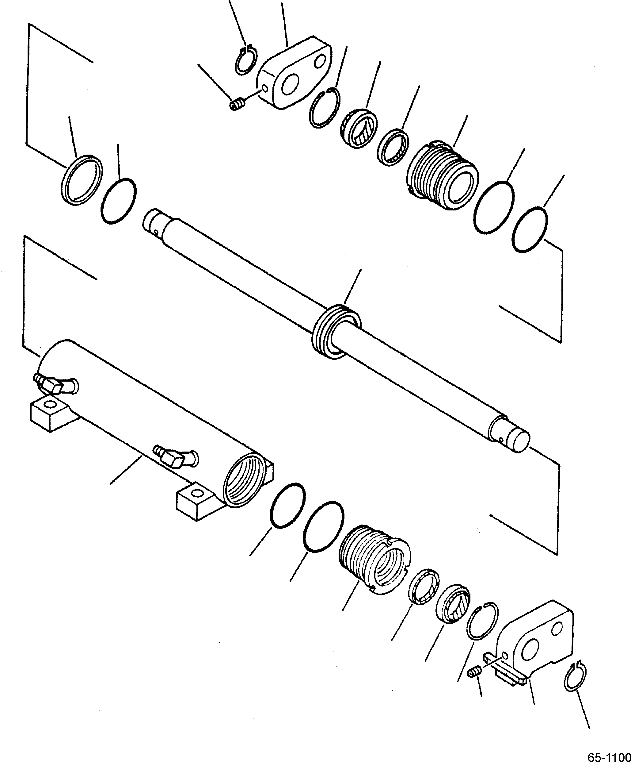 POWER STEERING CYLINDER ASSY 3BA-64-A3310 KOMATSU