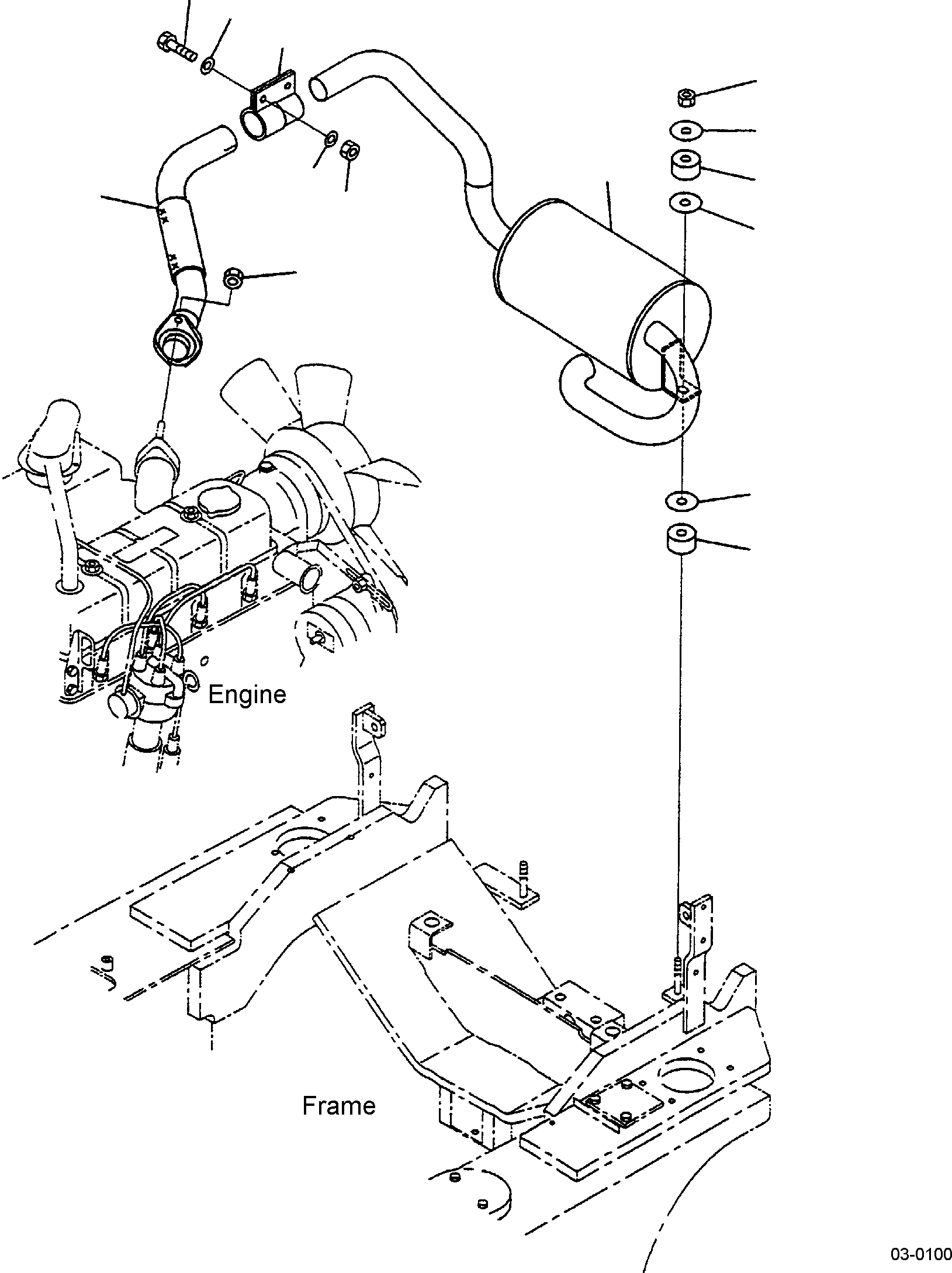 Резиновый элемент 3EB-03-31140 KOMATSU