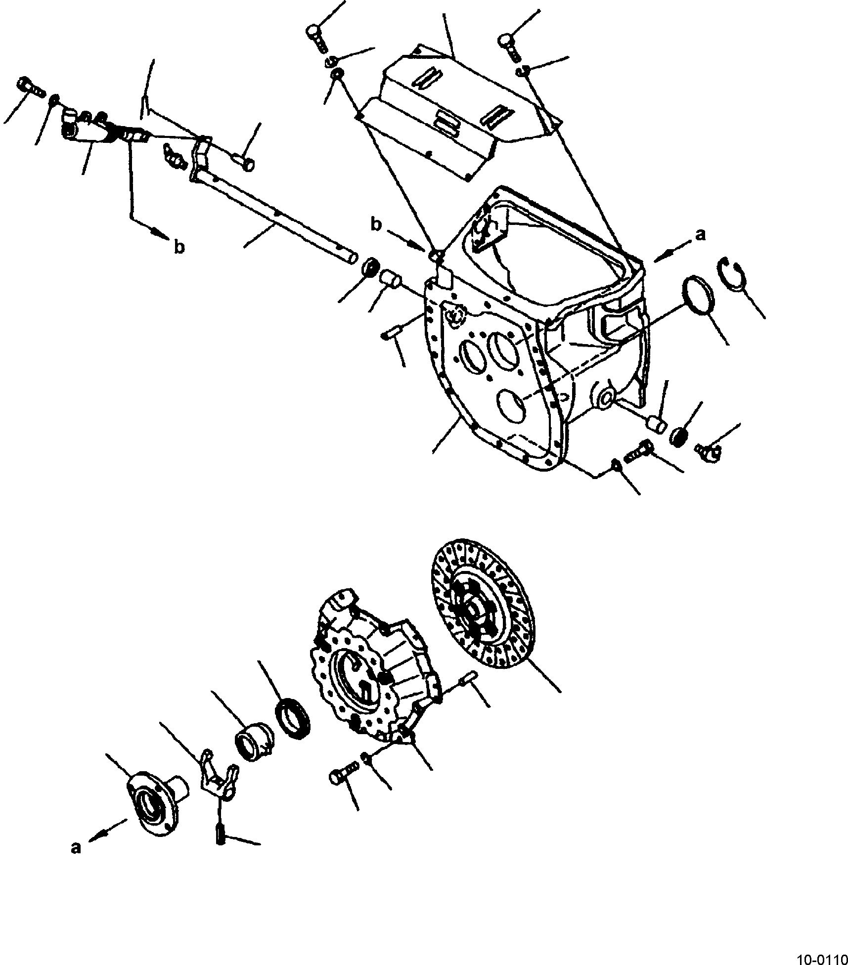 CYLINDER ASSY, CLUTCH RELEASE 3EB-10-31270 KOMATSU