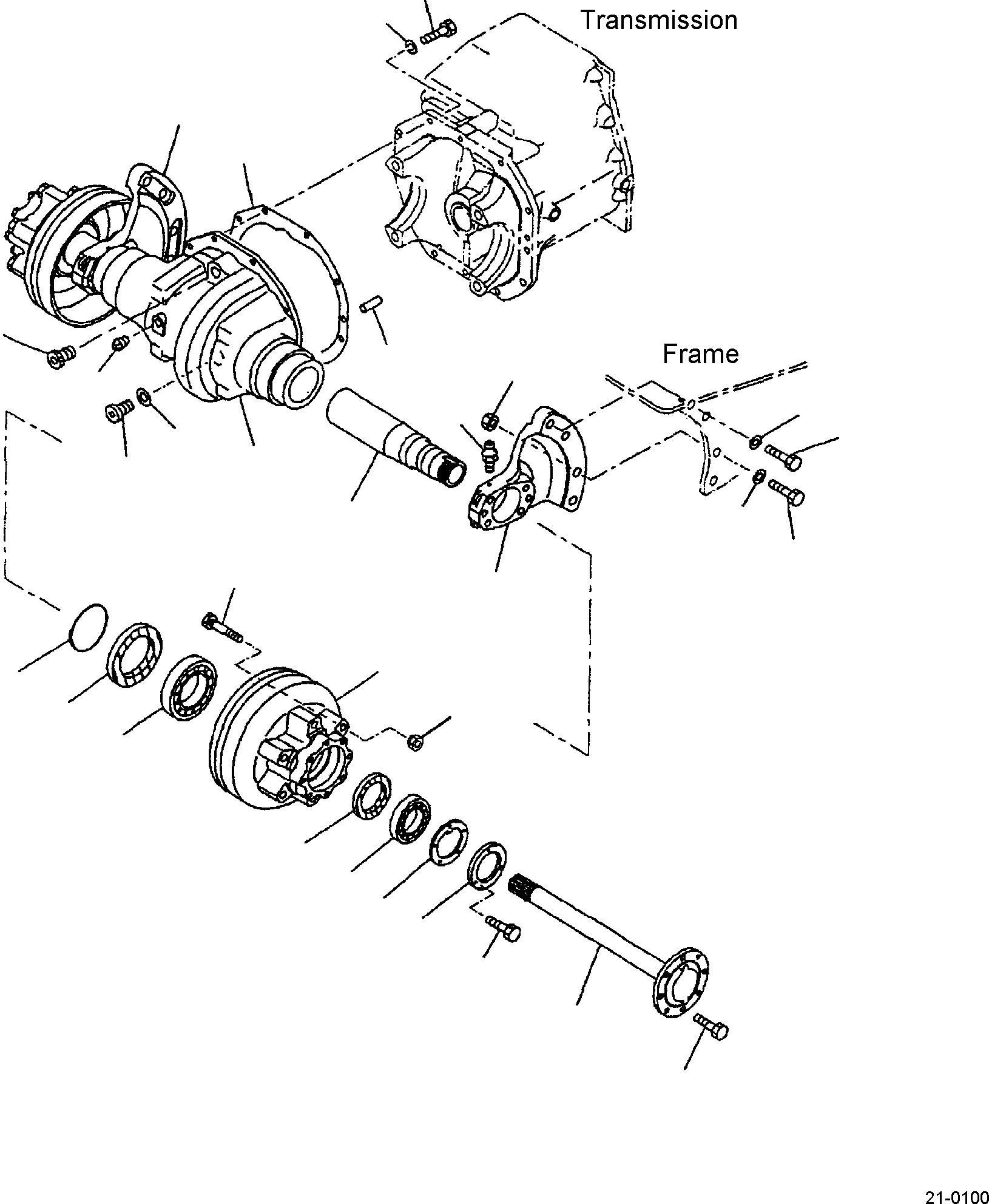 SUPPORT, LH 3EA-21-32150 KOMATSU