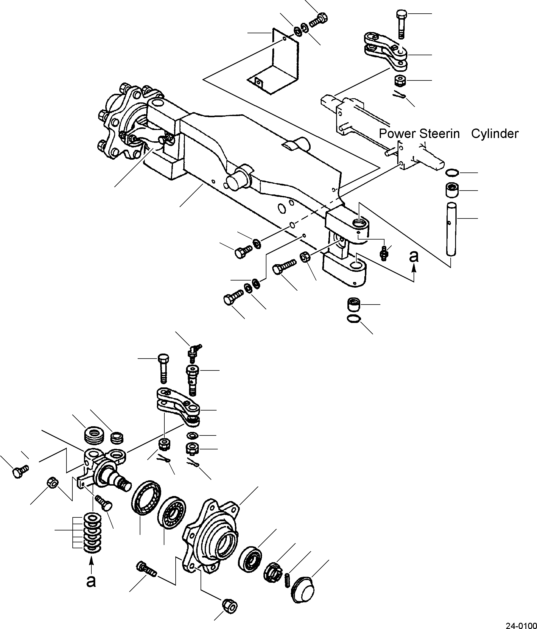 KNUCKLE ASSEMBLY, RH 3EA-24-A2290 KOMATSU