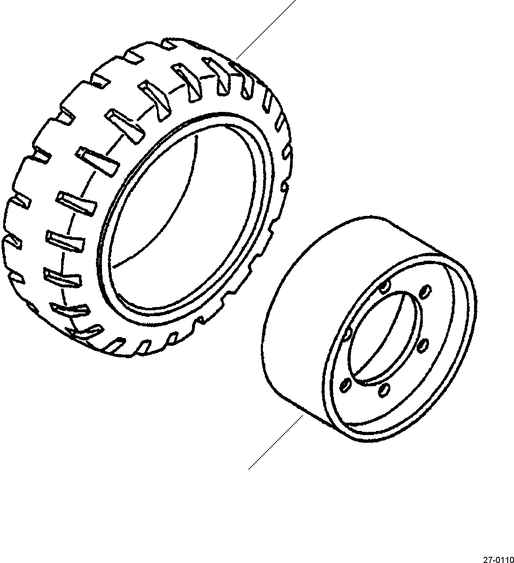 TIRE ASSEMBLY, DRIVE 3EA-27-A5500 KOMATSU