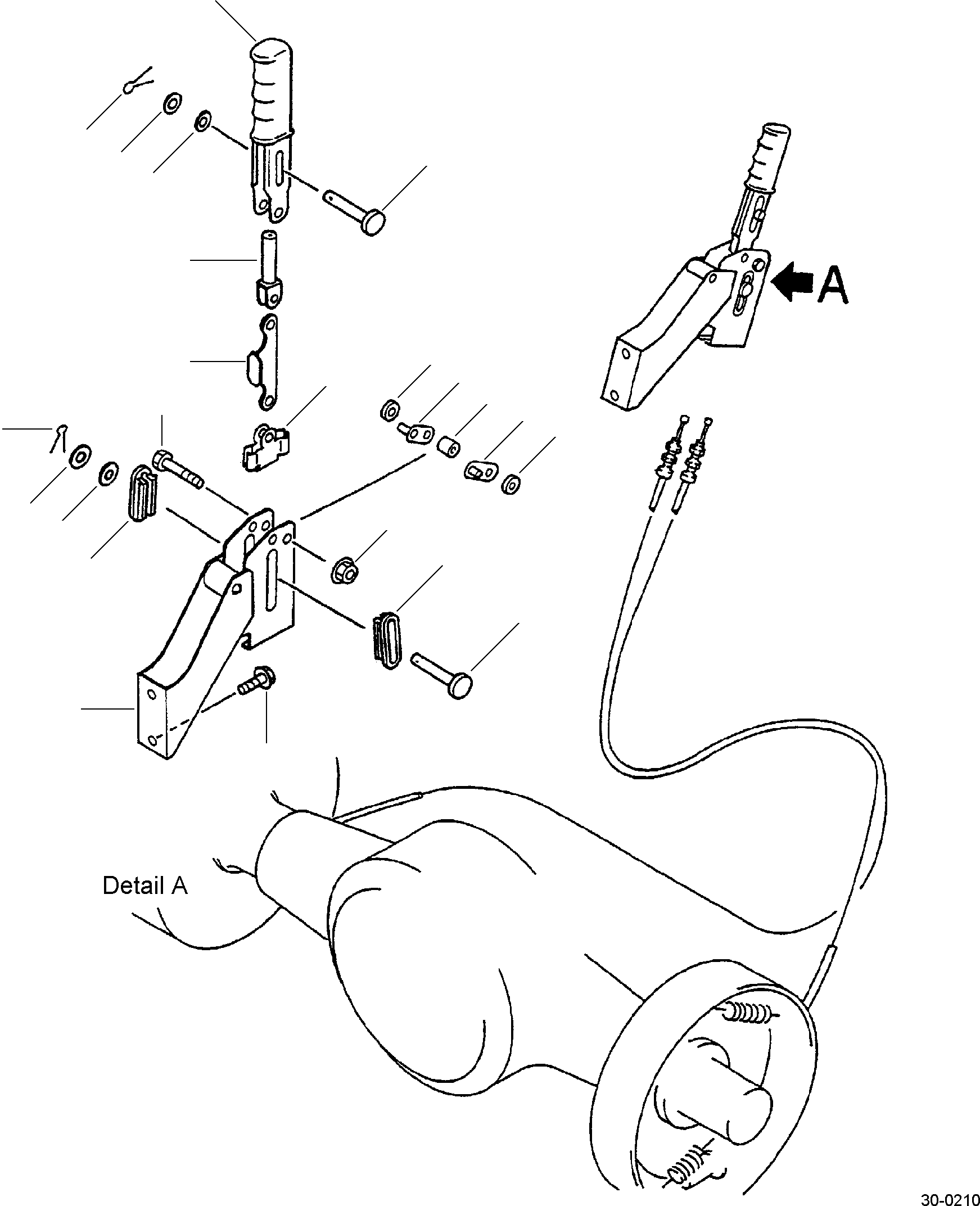 LEVER, PARKING BRAKE 3EA-39-35110 KOMATSU