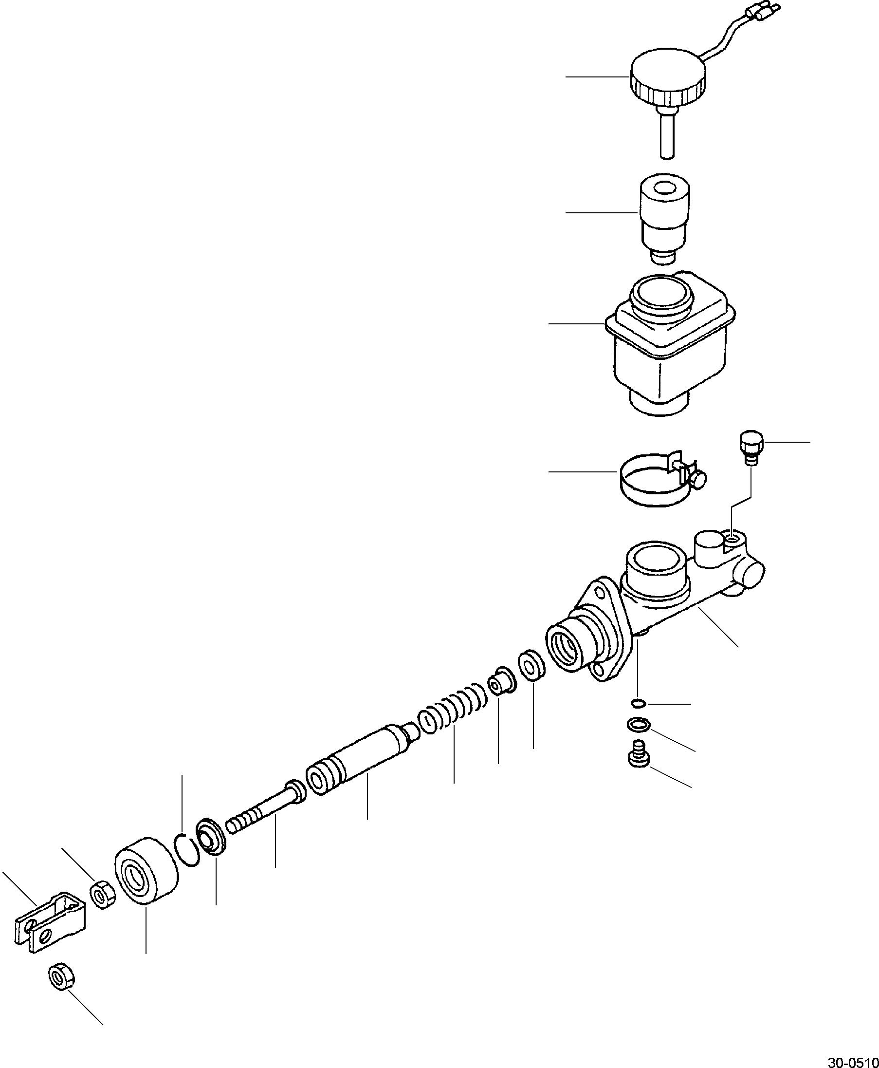 CYLINDER ASSY, MASTER 3EB-36-31281 KOMATSU