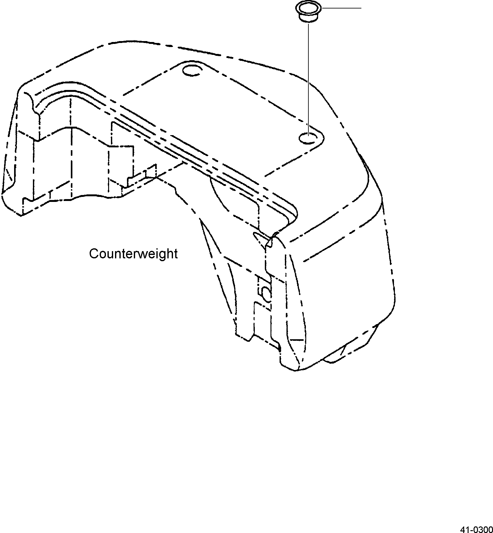 CAP, COUNTERWEIGHT 3EB-43-31730 KOMATSU