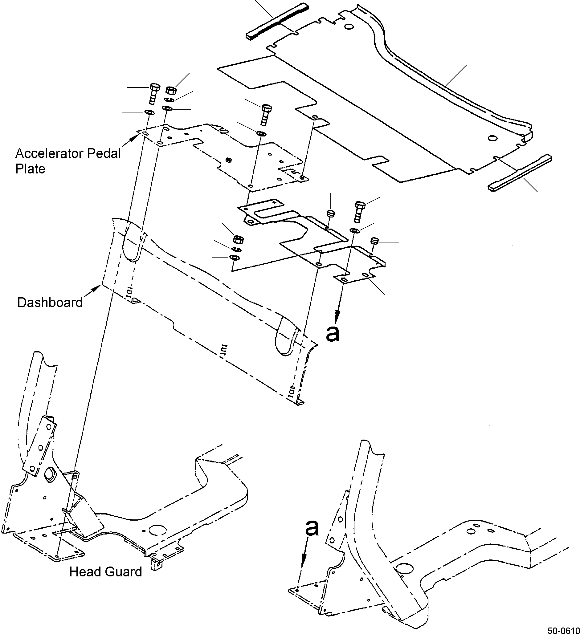 PLATE, FLOOR 3EB-50-33231 KOMATSU
