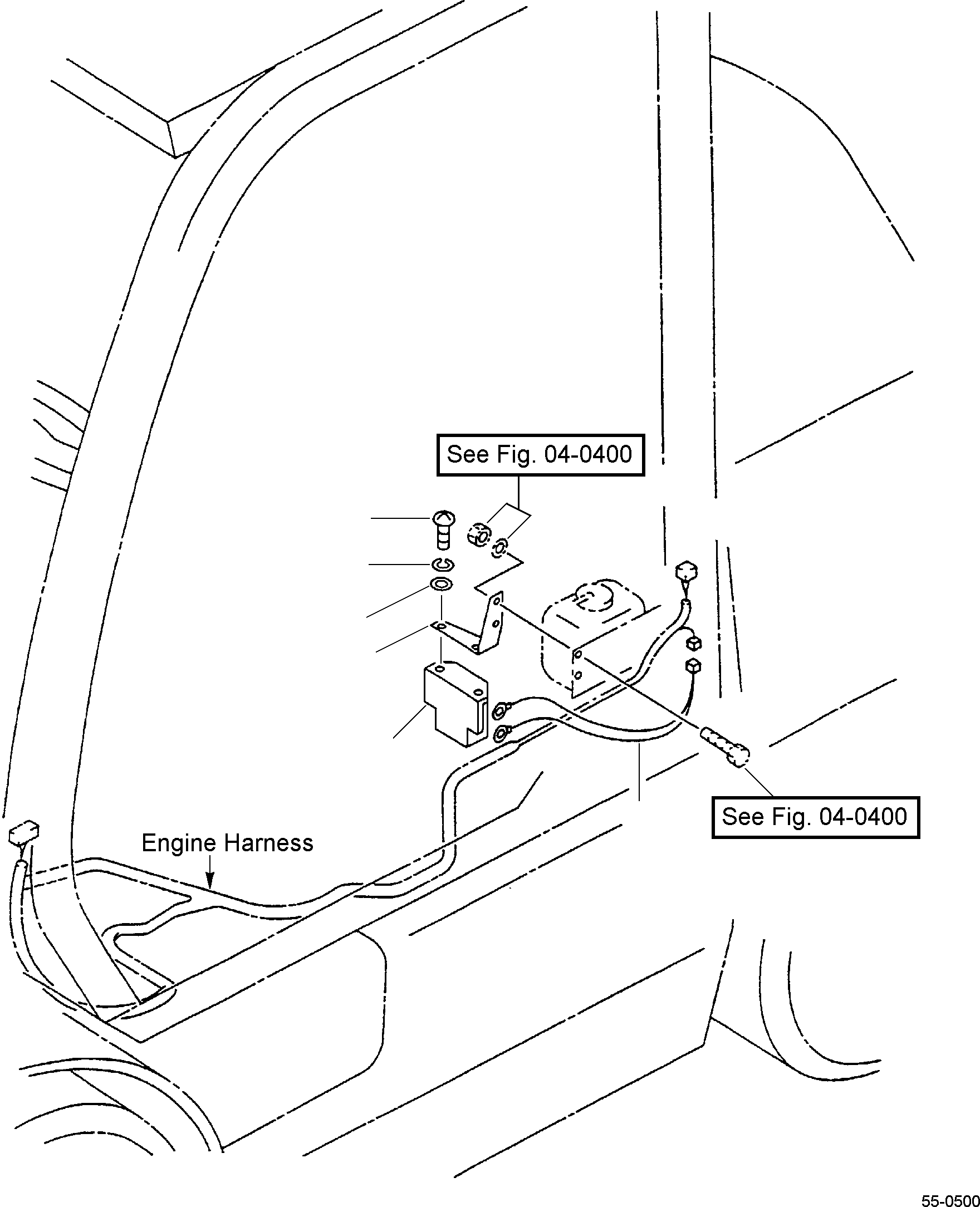 HARNESS, BACK-UP BUZZER 3EB-55-39610 KOMATSU