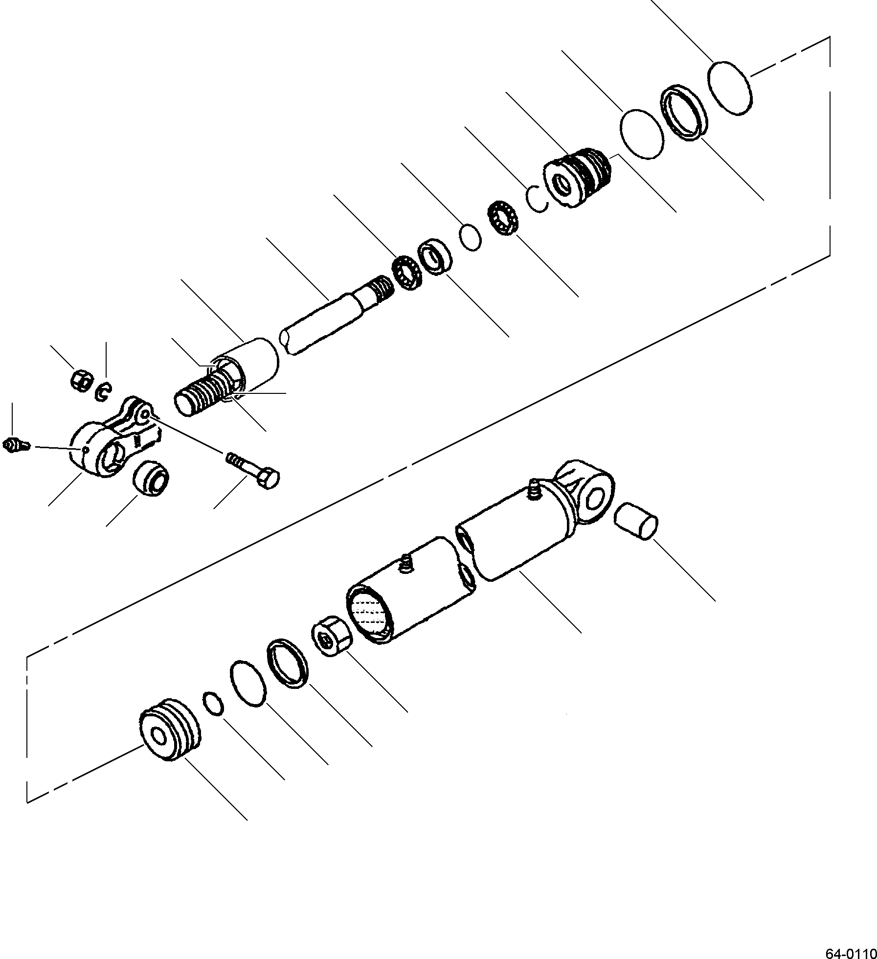 CYLINDER, TILT (AX) - 10/6 37A-1JA-A341 KOMATSU