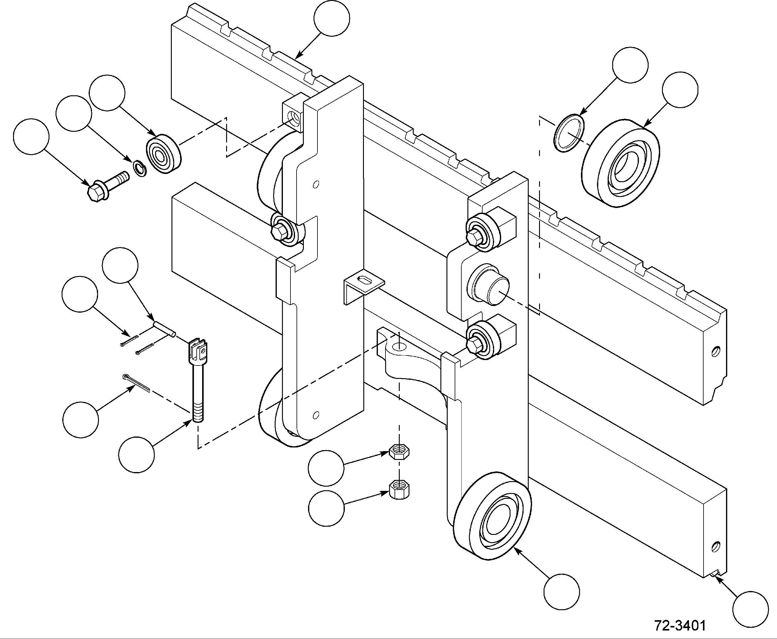 CARRIAGE, HI-VIS 31 (PNEUMATIC) CC208709 KOMATSU
