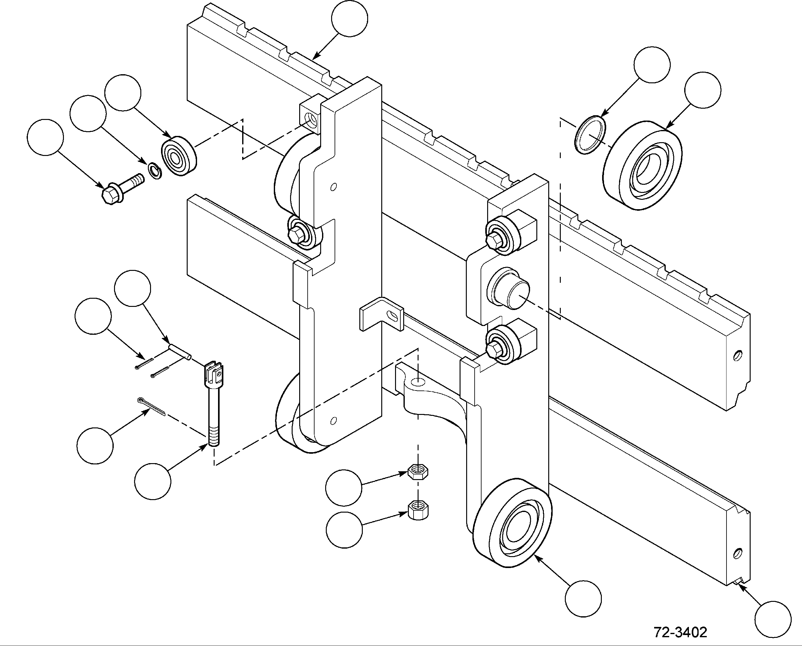 CARRIAGE, HI-VIS 31 (CUSHION) CC210880 KOMATSU
