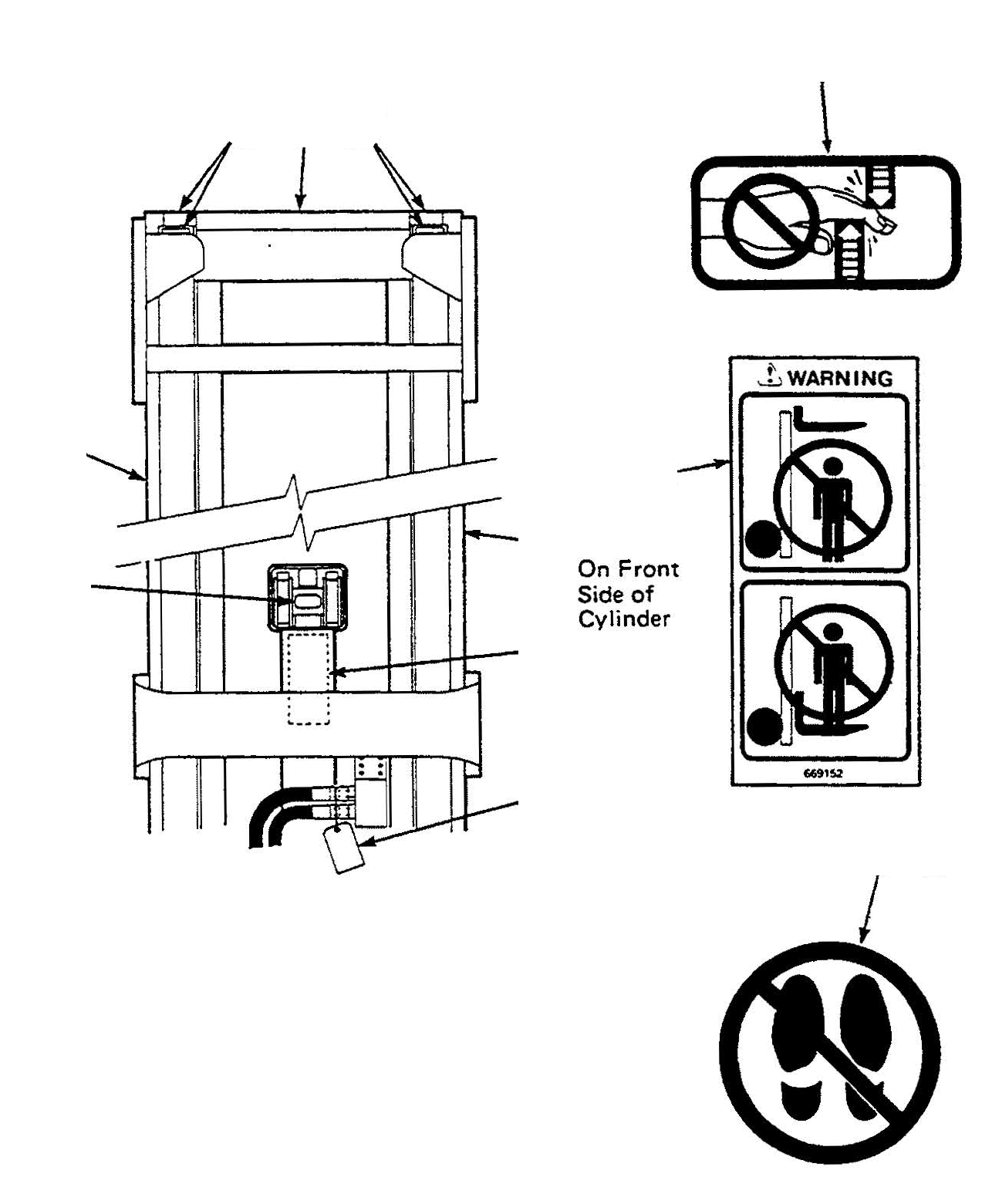 DECAL, NO STEP 3EB-79-A6030 KOMATSU