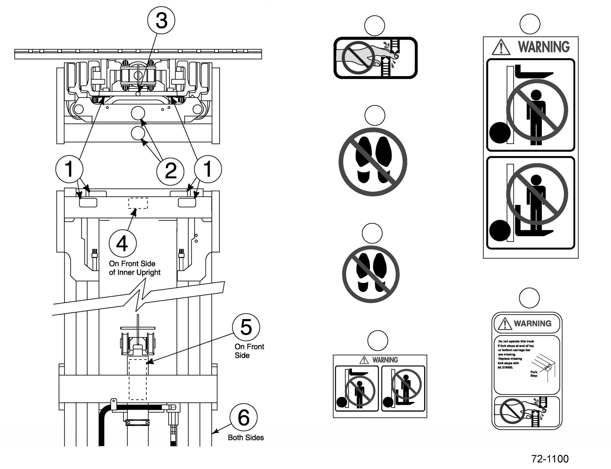 DECAL, WARNING CC210850 KOMATSU
