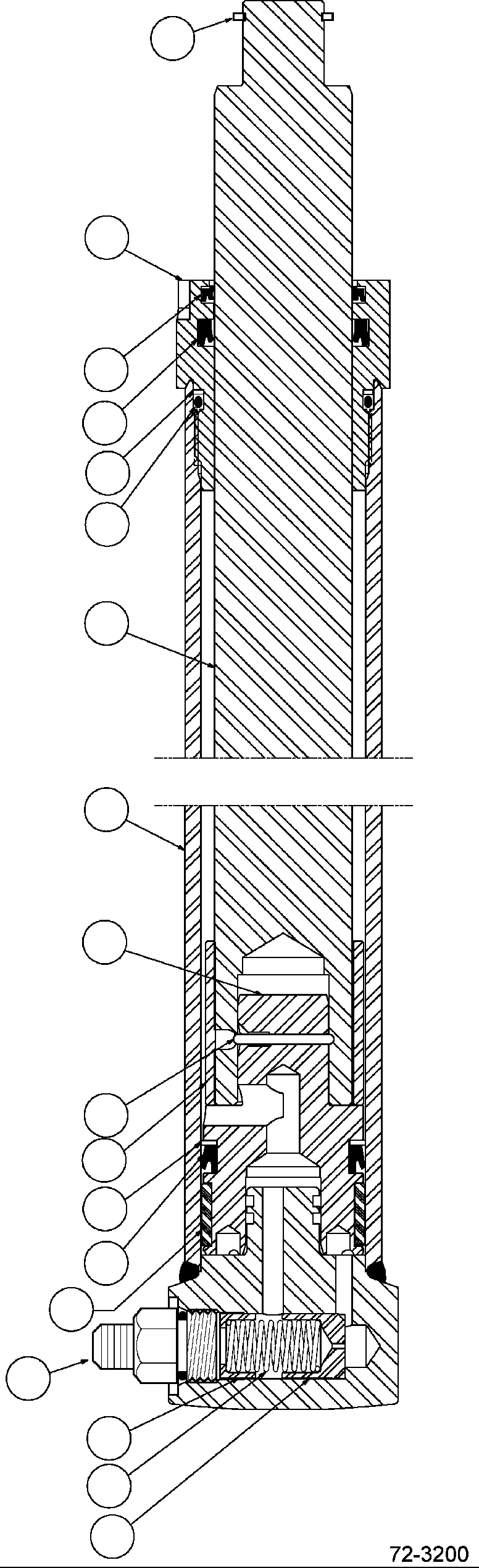 MAIN LIFT CYLINDER (74 OCL) CC582979 KOMATSU