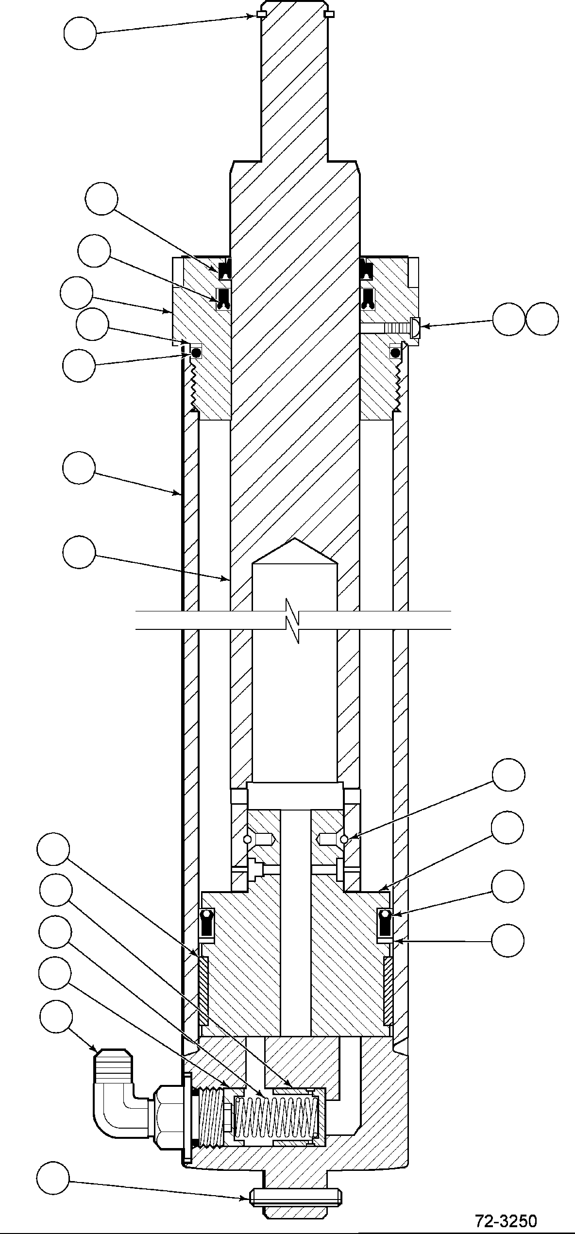 FREE LIFT CYLINDER (74 OCL) CC222769 KOMATSU