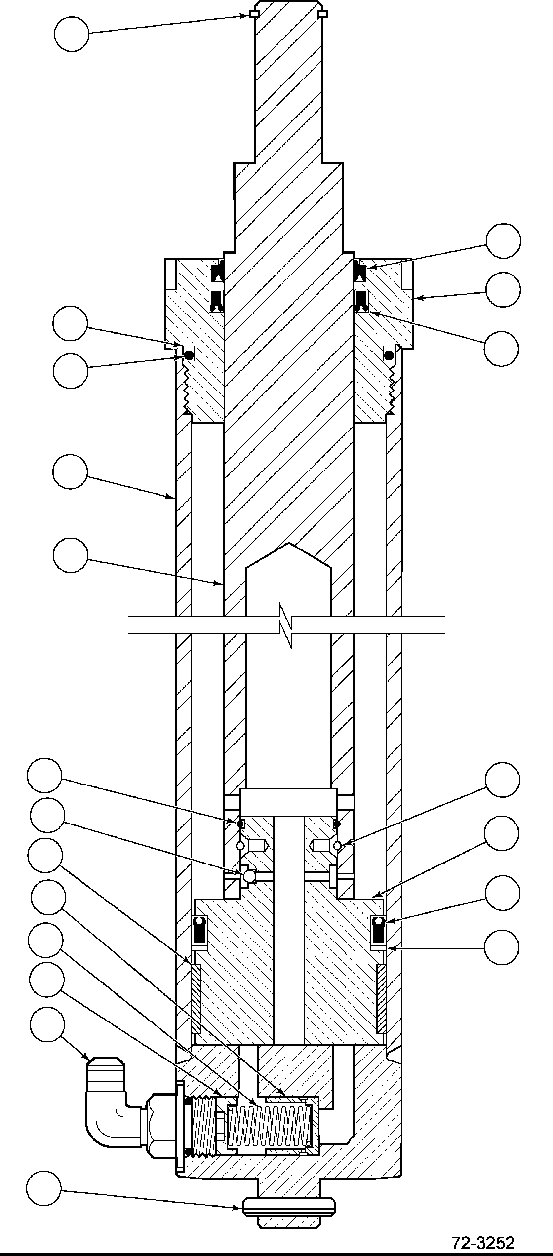 FREE LIFT CYLINDER (80 OCL) CC222775 KOMATSU