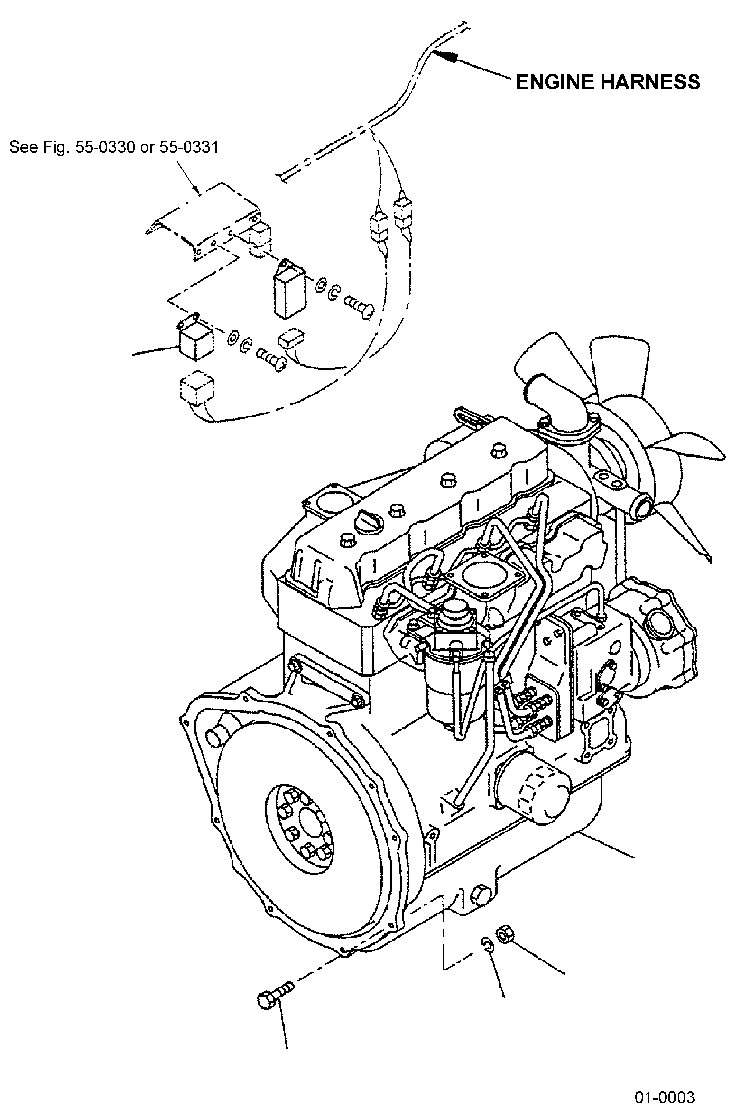ENGINE, 4D94E, DIESEL (CSD) 37B-1DG-3256 KOMATSU