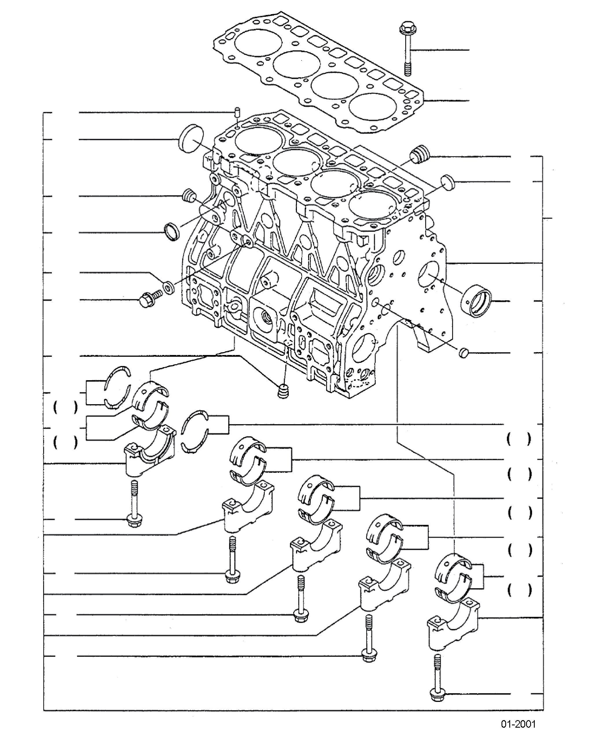 BLOCK ASSY, CYLINDER YM729901-01560 KOMATSU