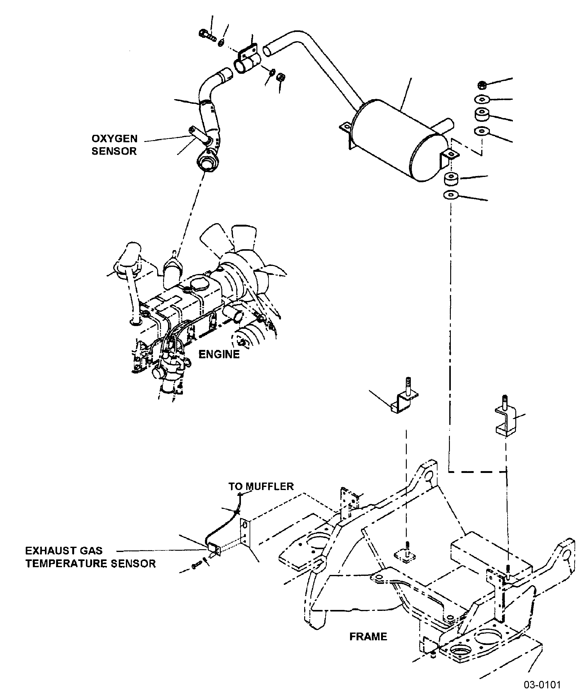 PIPE, GAS & LP (C.A.R.B. ONLY) 3EB-03-38221 KOMATSU