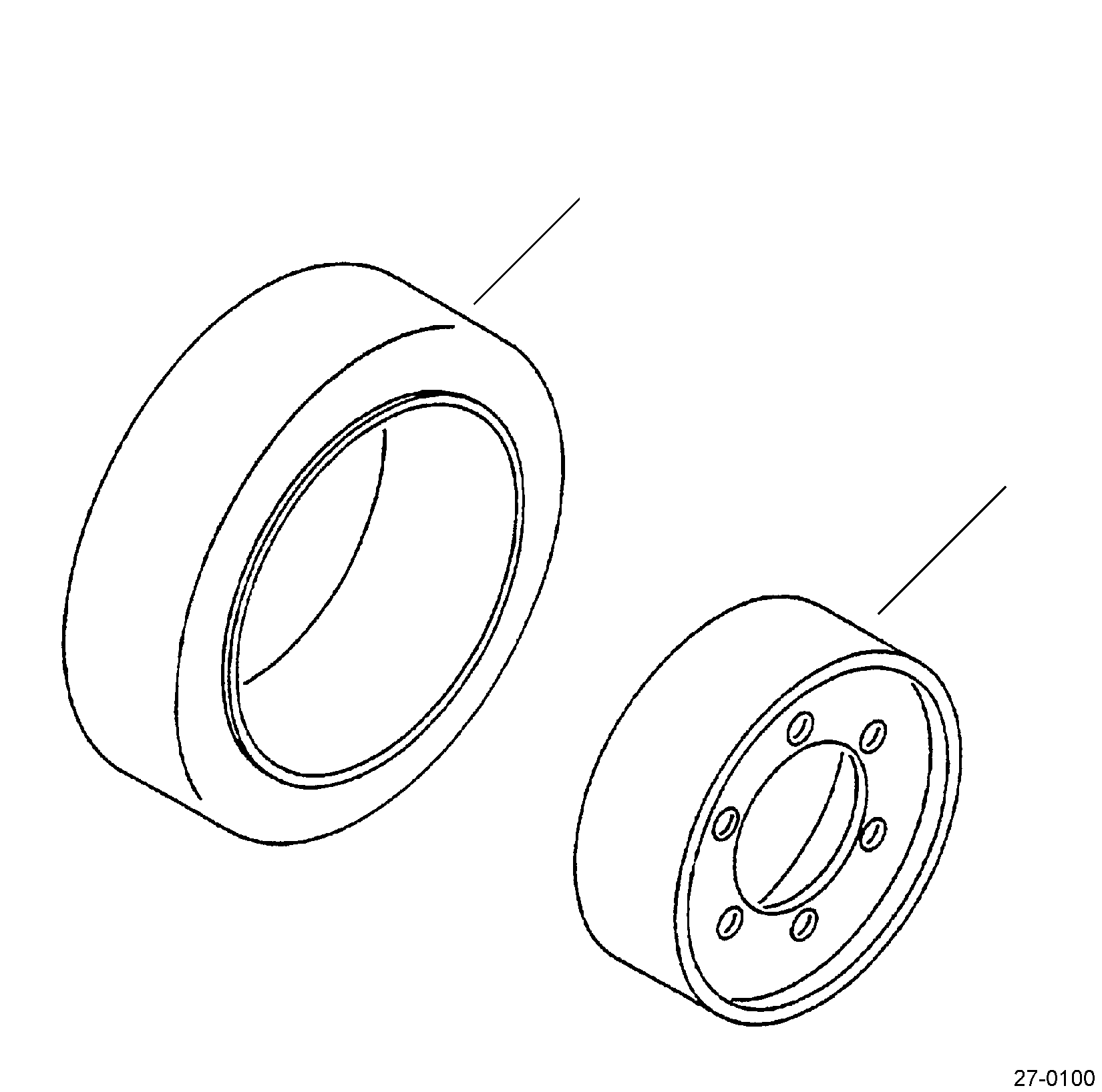 TIRE ASSY (TIRE AND RIM) (21X7X15) (STD) 37B-1NU-A030 KOMATSU