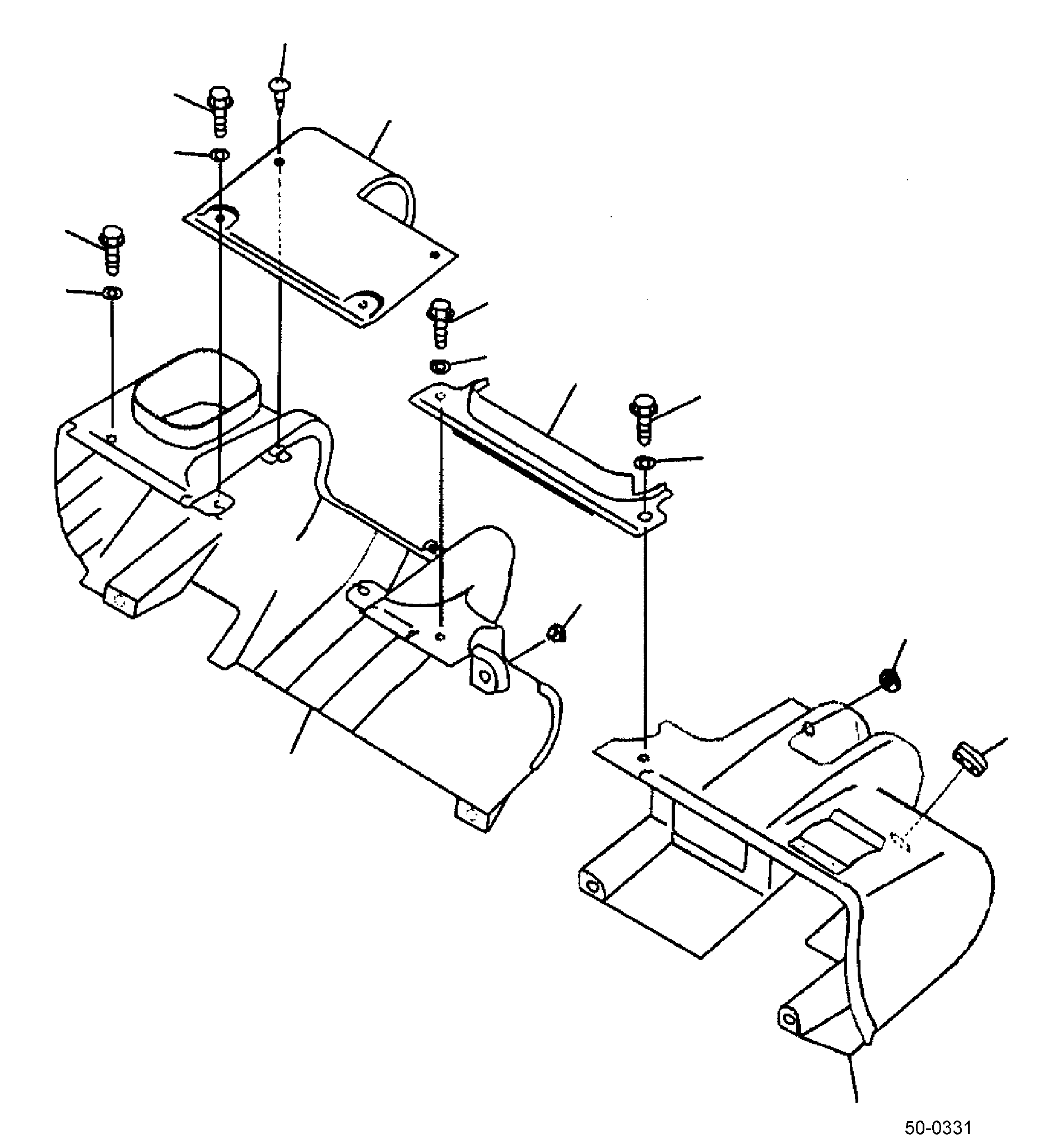 COVER, L.H. (2,3,4 SPOOL C/V) 3EB-50-A5660 KOMATSU
