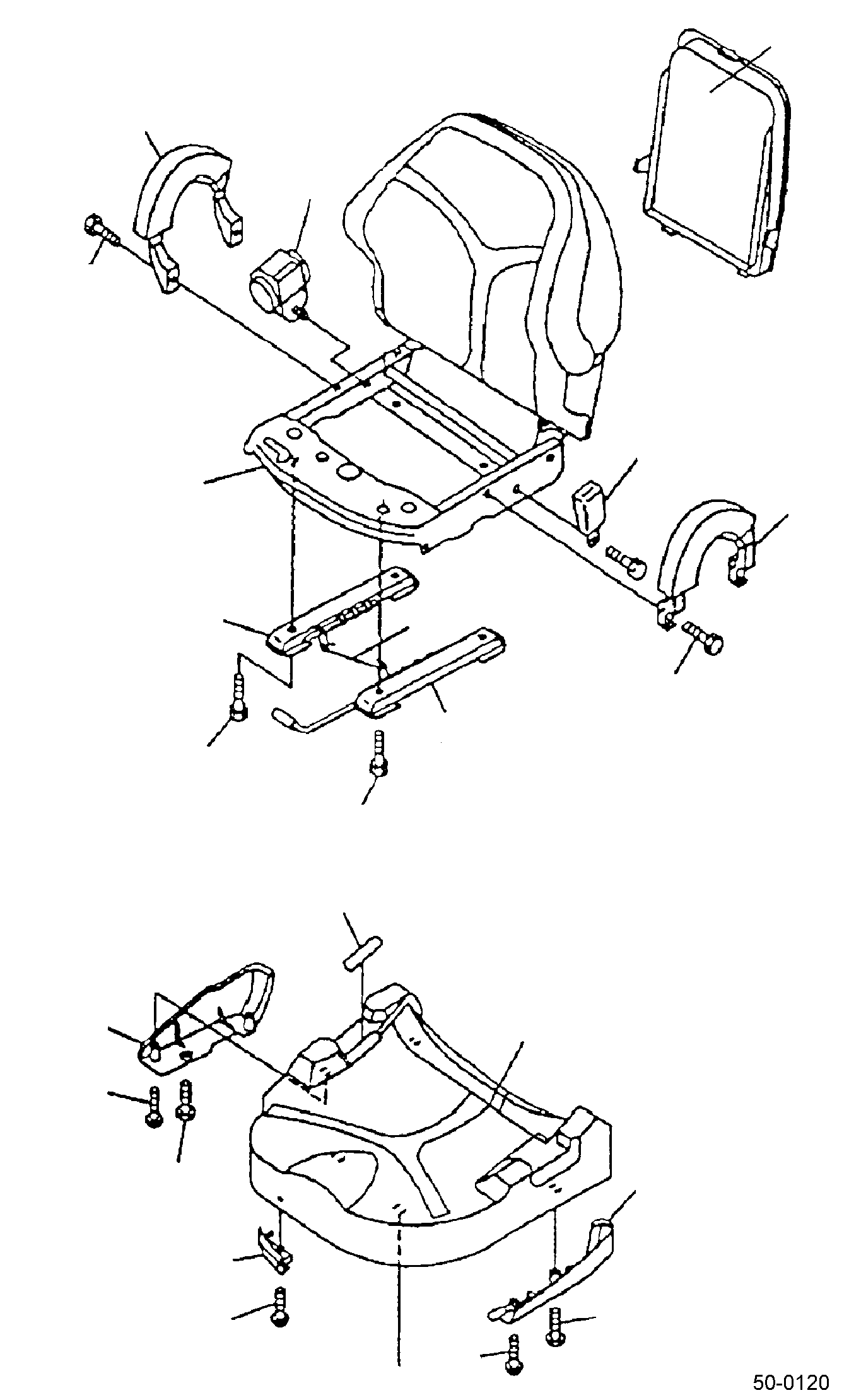 SEAT, DURAWEAR, ROADWAY OPTION 3EB-50-A5990 KOMATSU