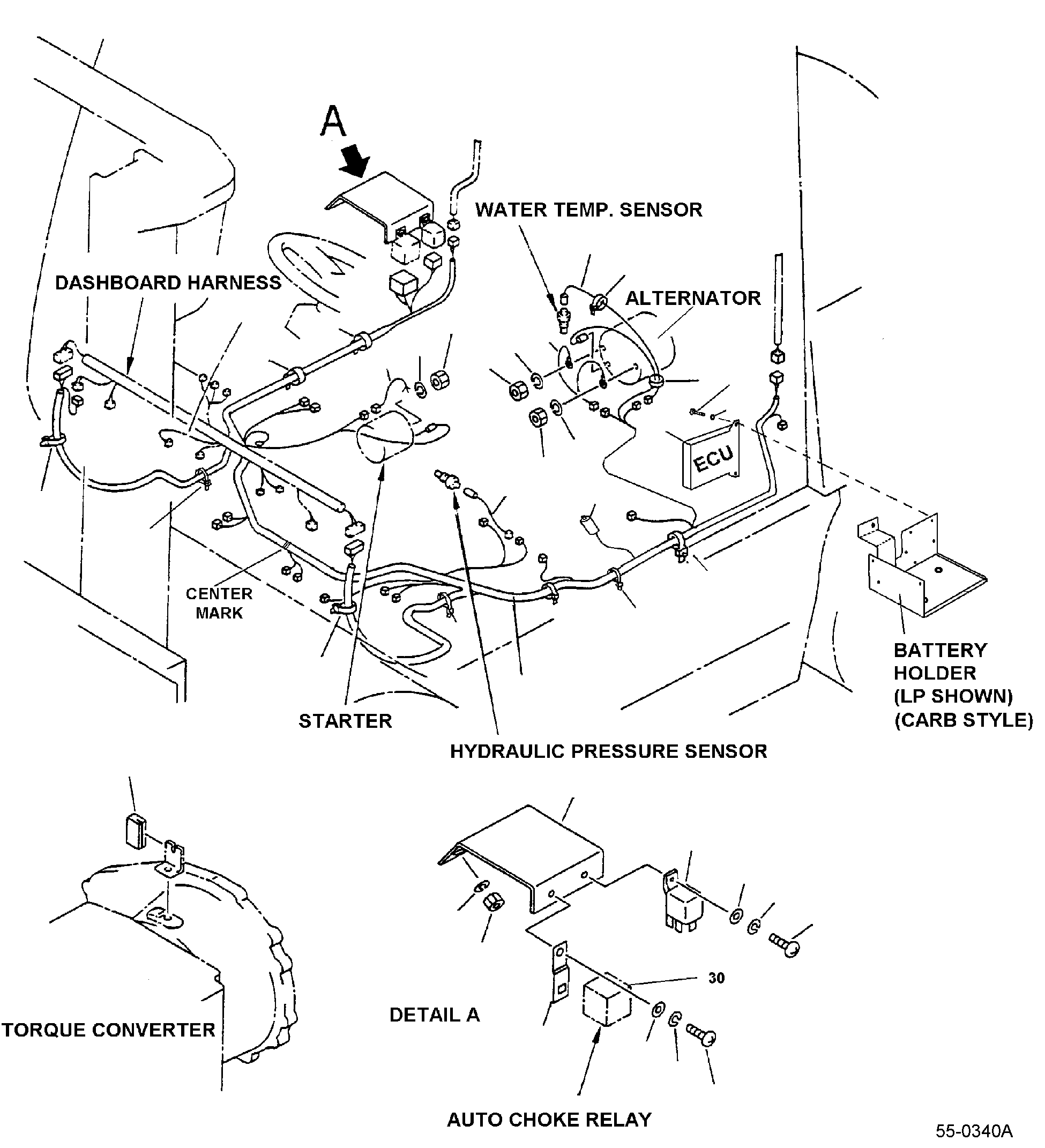 ENGINE HARNESS (CSD) (WITHOUT KOPS) 3EB-55-A5212 KOMATSU