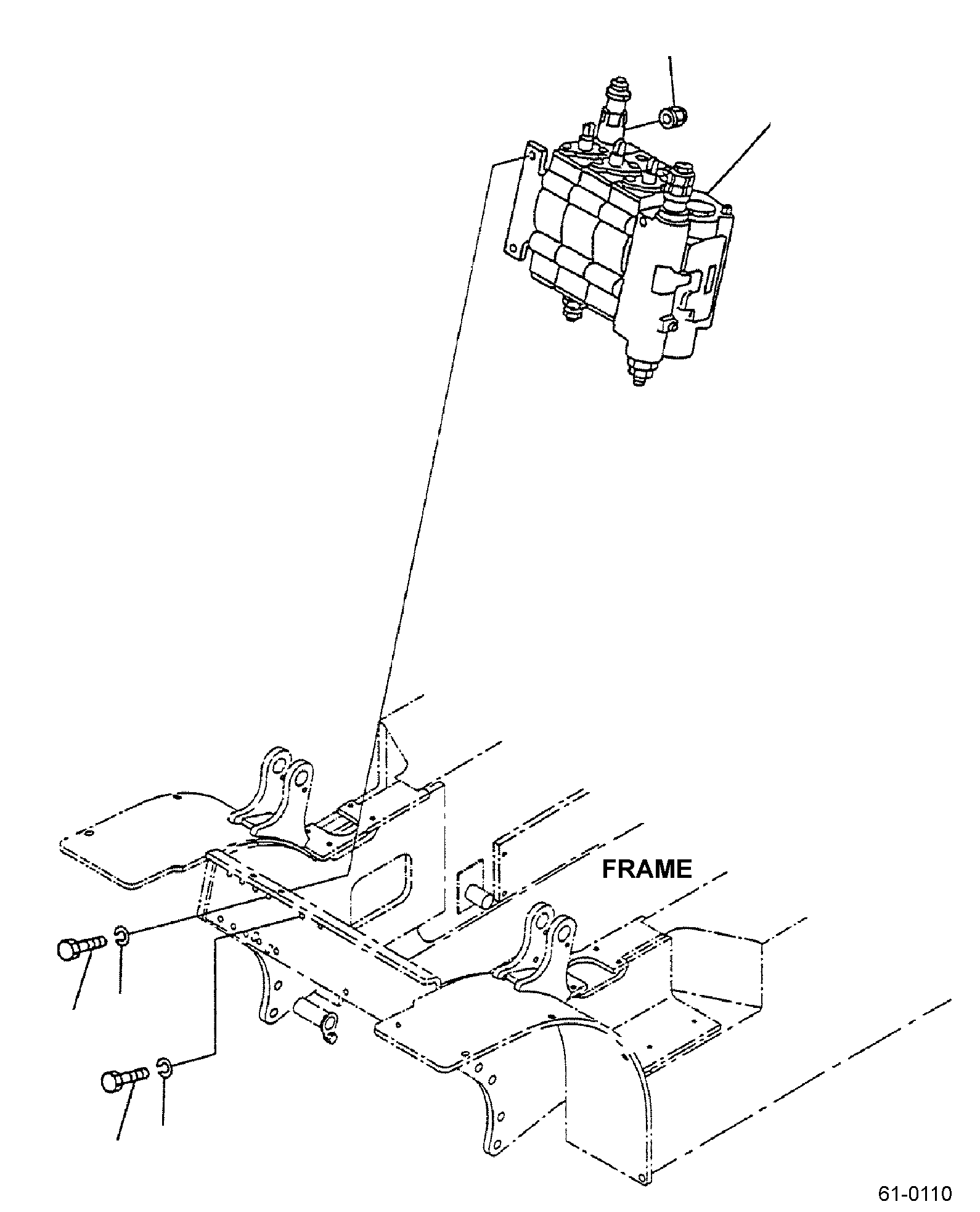 CONTROL VALVE, 3-WAY (WITHOUT KOPS) 3EB-61-A2311 KOMATSU
